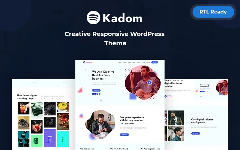 Kadom Creative Responsive Wordpress Theme 1.0.0