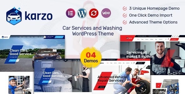 Karzo Car Service & Washing Wordpress Theme 1.6