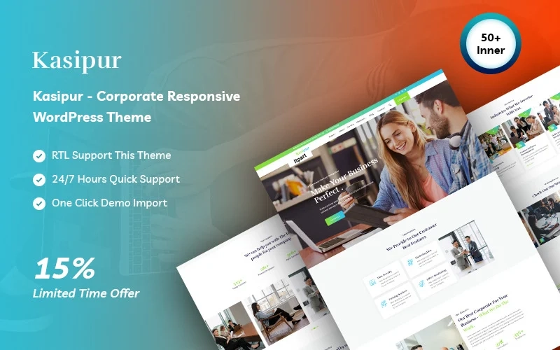 Kasipur Corporate Responsive Wordpress Theme 1.0.0