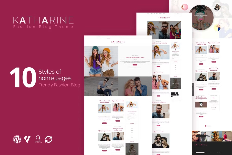 Katharine Modern Fashion Blog Wordpress Theme 1.5