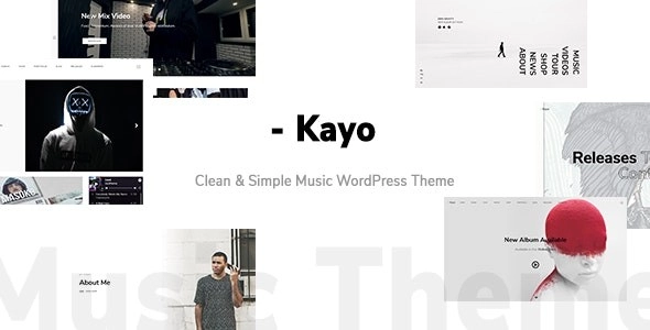 Kayo Clean And Simple Music Wordpress Theme 1.4.0