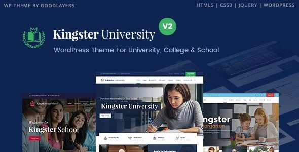 Kingster Education Wordpress For University, College And School 3.1.7