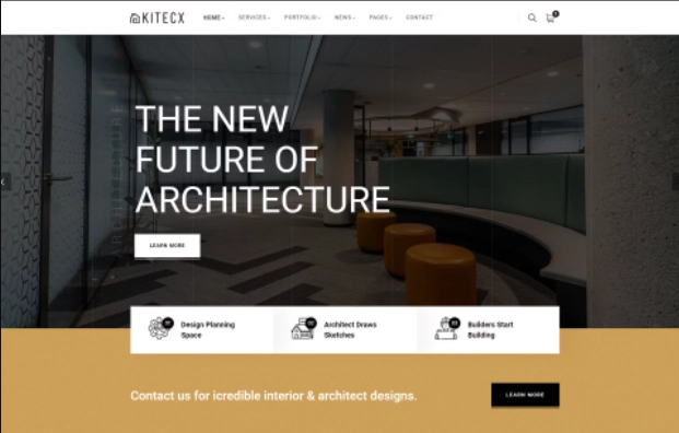 Kitecx Architecture & Interior Wordpress Theme 1.0.3