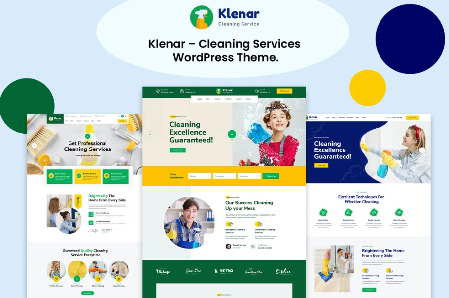 Klenar – Cleaning Services Wordpress Theme + Rtl 1.0.2