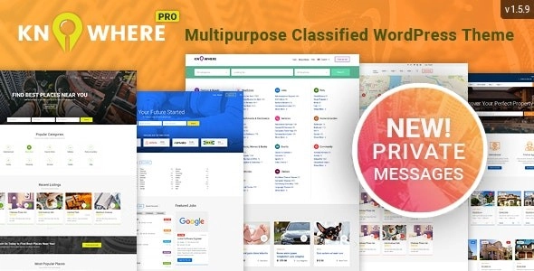 Knowhere Pro Multipurpose Classified Directory Wordpress Theme 1.5.9