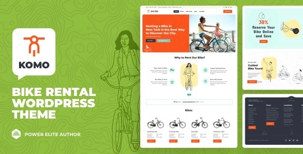 Komo Bike Rental Shop Wordpress Theme 12.2