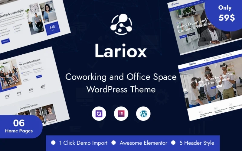 Lariox Corporate And Business Wordpress Theme 1.0.0