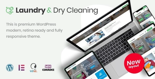 Laundry Dry Cleaning Services Wordpress Theme 3.7