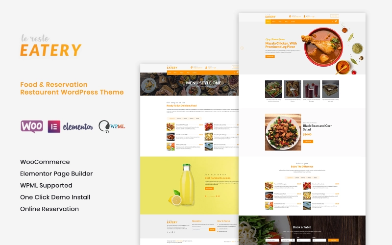 Le Resto Restaurant Wordpress Theme 1.3