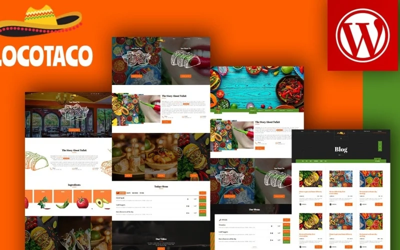 Locotaco Mexican Deliver Restaurant Wordpress Theme 1.0