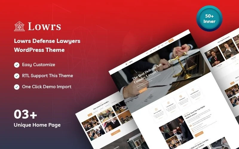 Lowrs Defense Lawyers Wordpress Theme 1.0.0