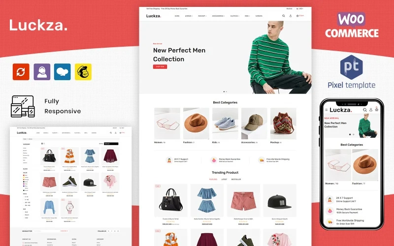 Luckza Multipurpose Woocommarce Fashion Theme Wordpress Theme 1.0