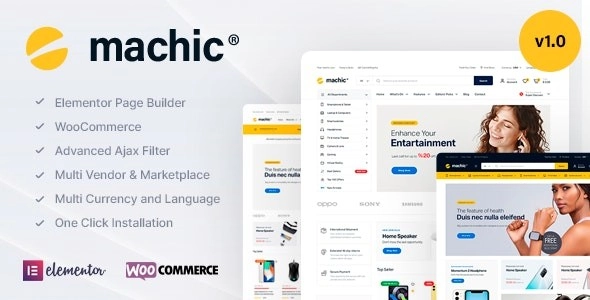 Machic Electronics Store Woocommerce Theme 1.2.5
