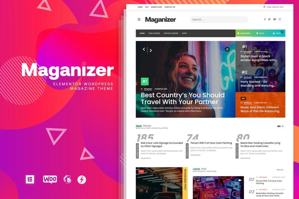 Maganizer Modern Magazine Wordpress Theme 1.2.2