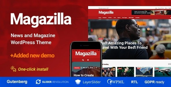 Magazilla News & Magazine Theme 1.0.6