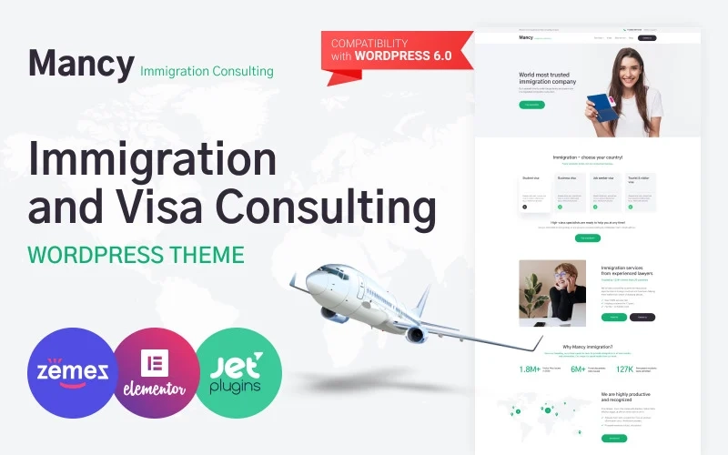 Mancy Immigration And Visa Consulting Wordpress Theme 2.1.4