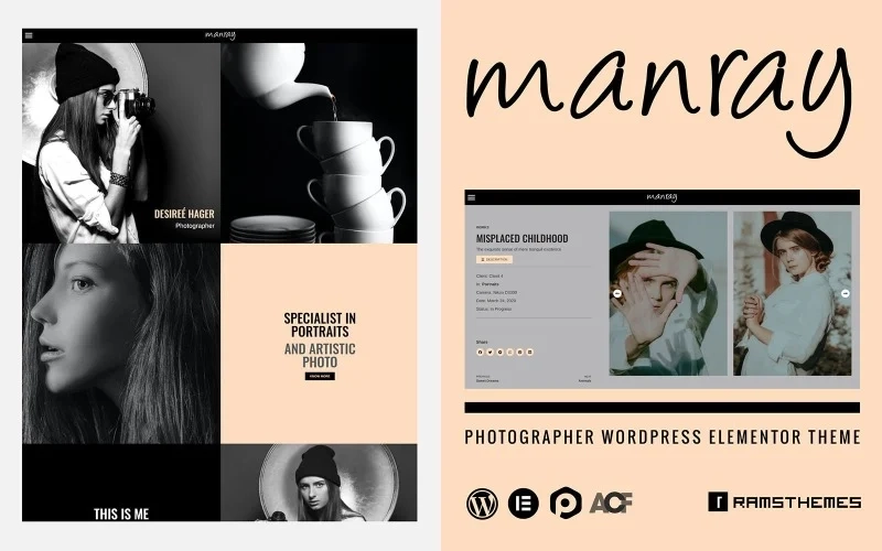 Manray Photographer Wordpress Theme 1.0.1