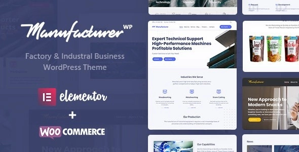 Manufacturer Factory And Industrial Wordpress Theme 1.3.5