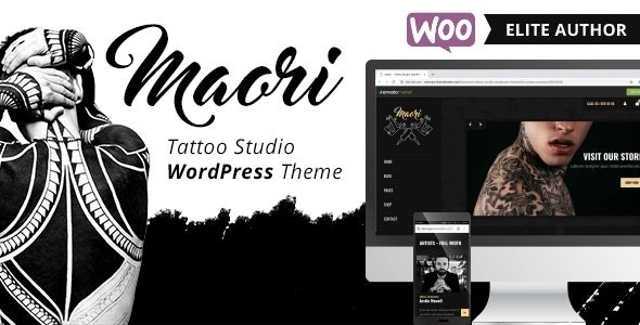 Maori Tattoo Studio Wordpress Theme 1.4.2