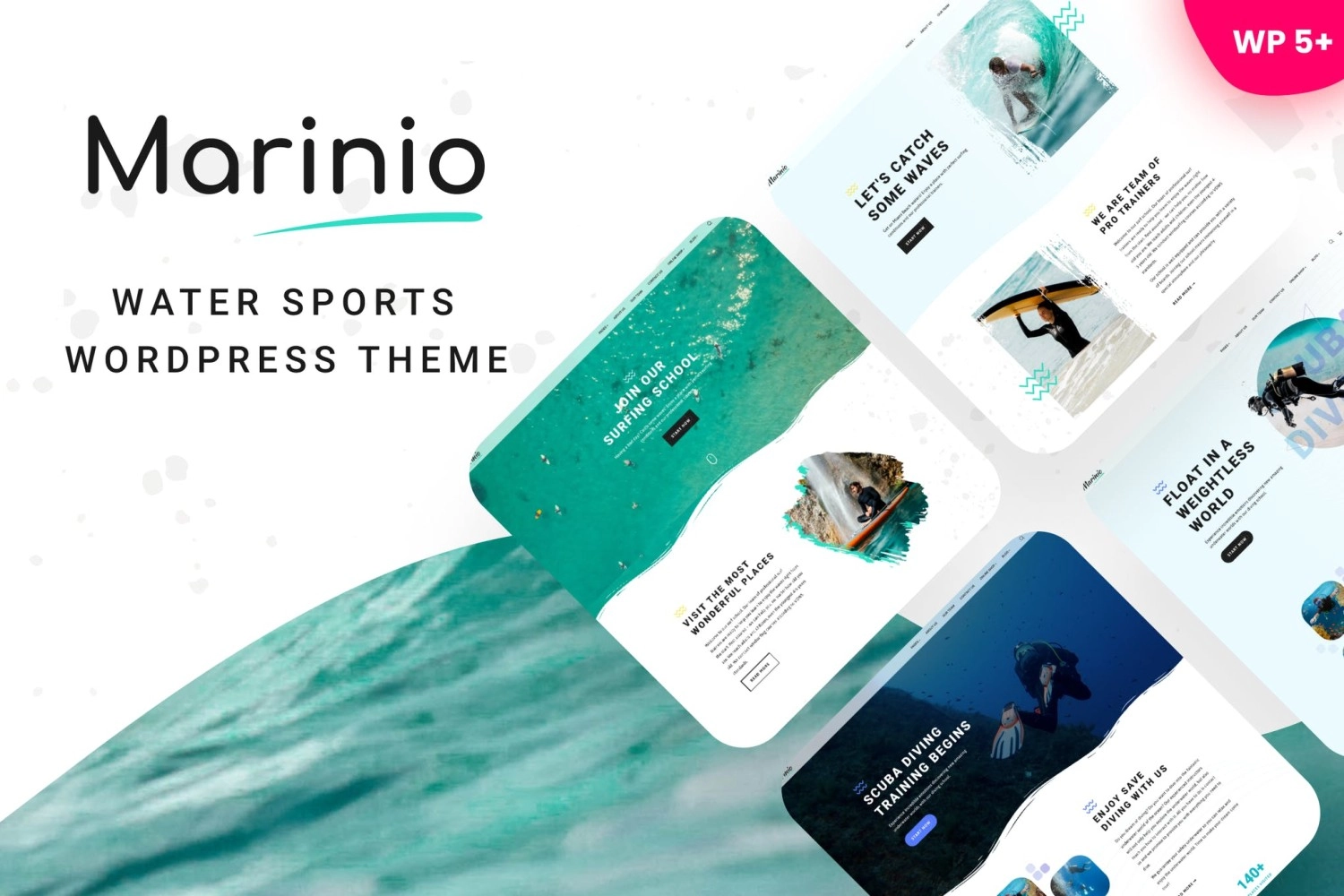 Marinio Surfing & Scuba Diving Wordpress Theme 1.05