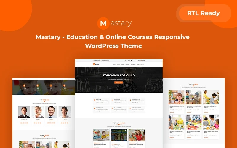 Mastary Online Courses, Lms & Education Responsive Wordpress Theme 1.0.0