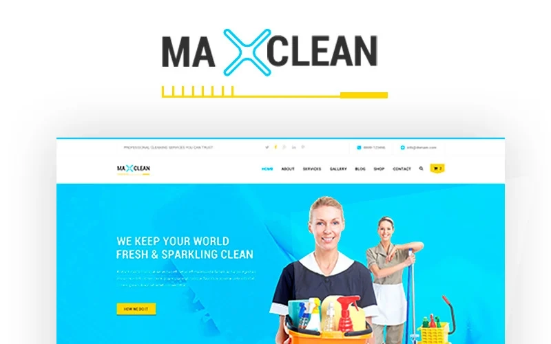 Maxclean Cleaning Wordpress Theme 1.0