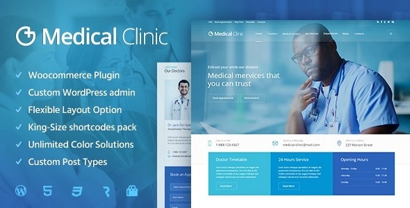 Medical Clinic Doctor And Hospital Health Wordpress Theme 1.2.6