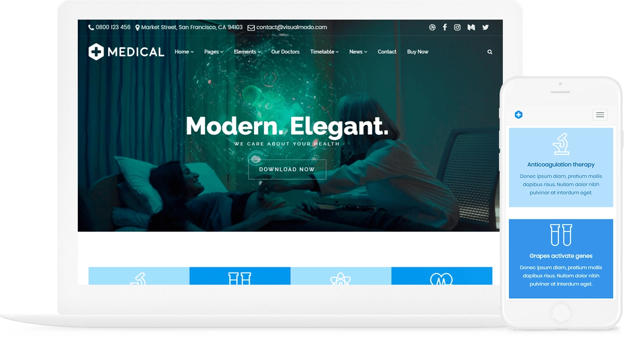 Medical Wordpress Theme Visualmodo 12.0.2