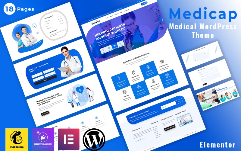Medicap Medical Wordpress Elementor Theme Wordpress Theme 1.0.0