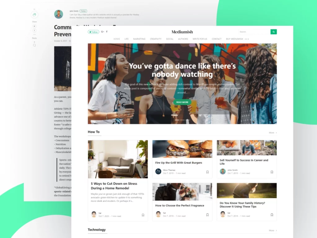 Mediumish WordPress – Theme like Medium 1.0.50