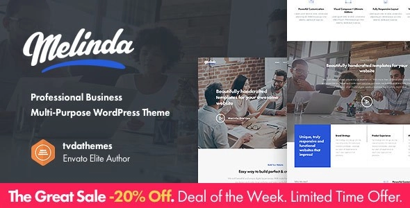 Melinda Professional Business Multi Purpose Wordpress Theme 1.1.2