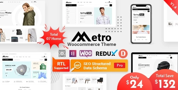 Metro – Minimal Woocommerce Wordpress Theme 2.6