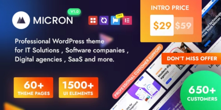Micron Technology It Solutions & Software Wordpress Theme 1.2.1
