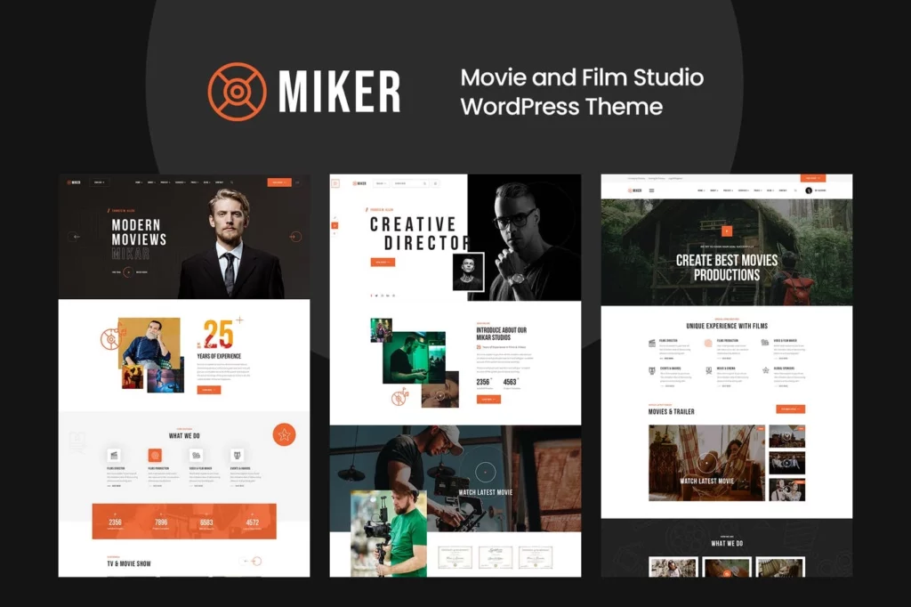 Miker – Movie and Film Studio WordPress Theme 1.0.0