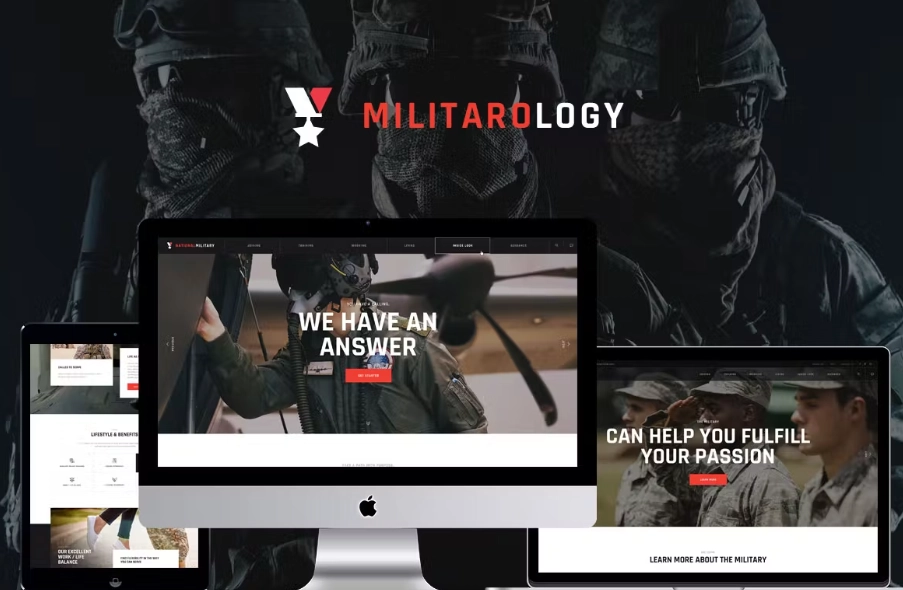 Militarology Masculine Wordpress Theme 1.0.6