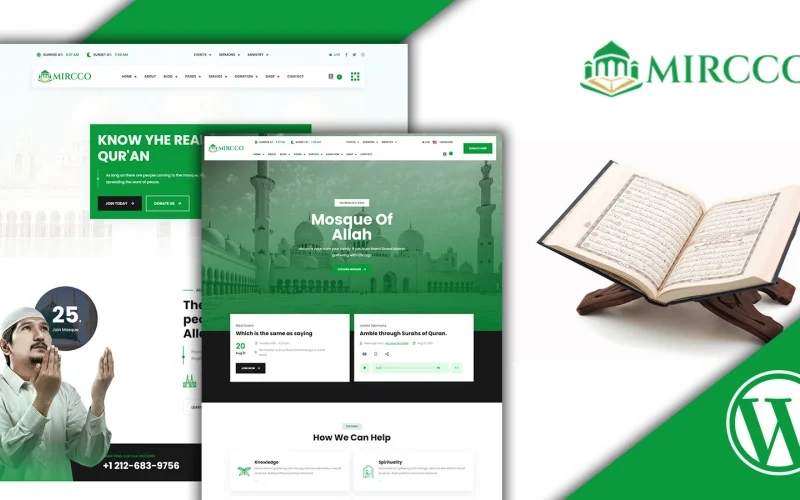 Mircco Islamic Center And Mosque Wordpress Theme 1.0.0
