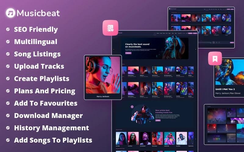 Musicbeat Web Music Streaming Wordpress Theme 1.0.2