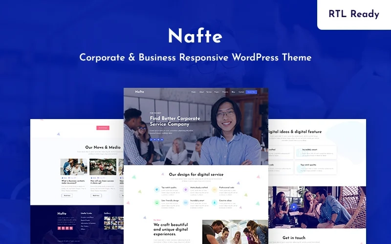 Nafte Corporate Business Wordpress Theme 1.0.0