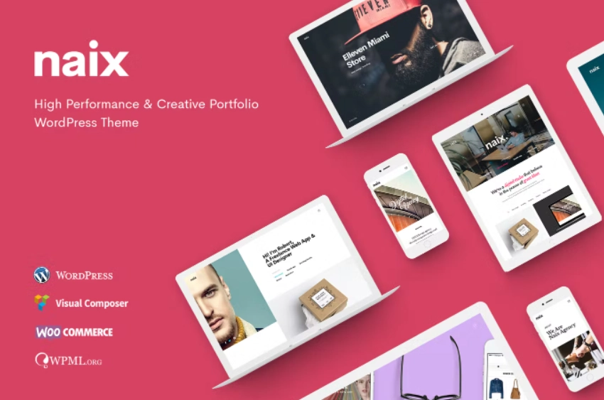 Naix Creative Portfolio Wordpress Theme 1.4.9