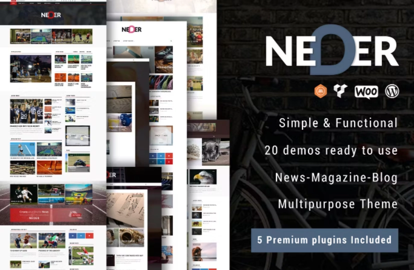 Neder Wordpress News Magazine And Blog Theme 1.0