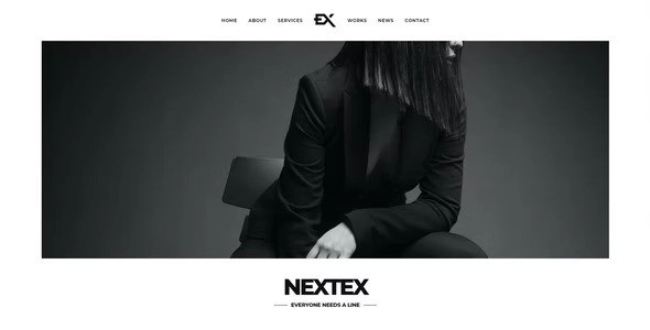 Nextex One Page Photography Wordpress Theme 1.0