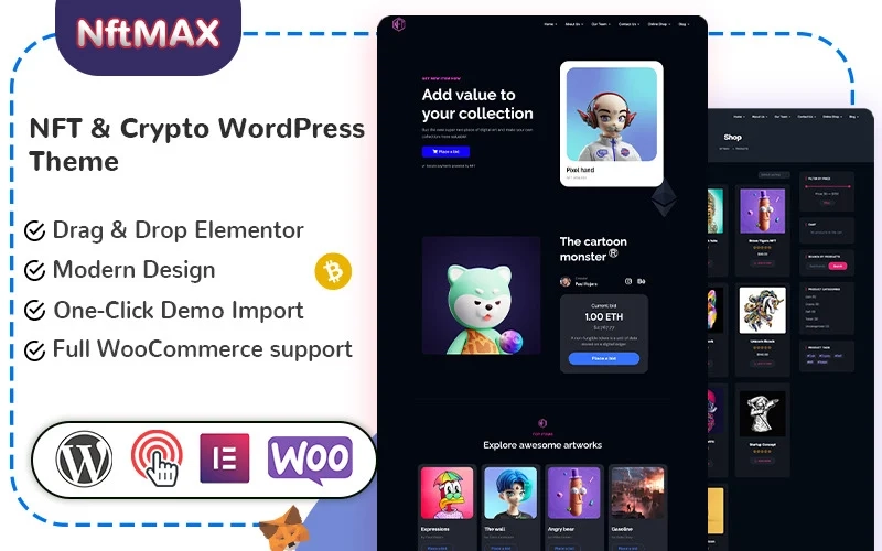 Nftmax – Nft & Crypto Wordpress Theme 1.0