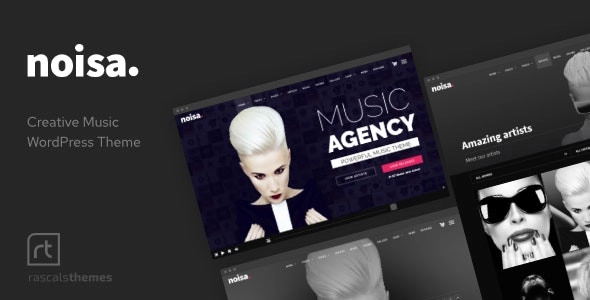 Noisa Music Producers, Bands & Events Theme For Wordpress 2.5.6