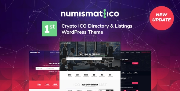 Numismatico Cryptocurrency Directory & Listings Wordpress Theme 1.9