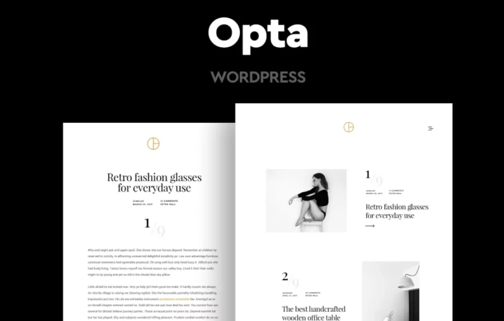 Opta – Minimal Portfolio and Photography Theme 1.6