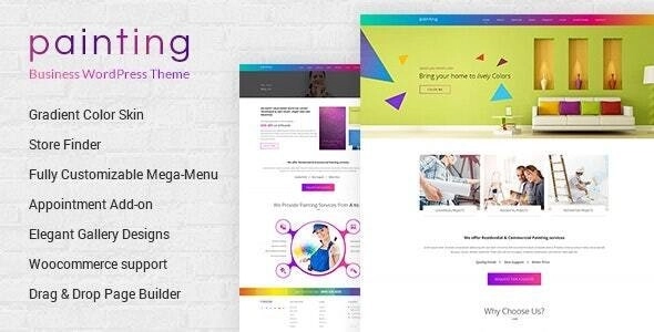 Paint Painting Company Wordpress Theme 3.0