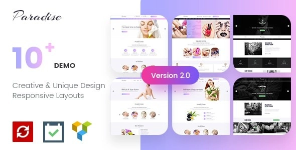 Paradise Multipurpose Spa & Beauty Wordpress Theme 3.0.1