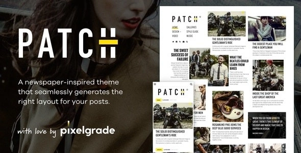 Patch Unconventional Newspaper Like Blog Theme 1.5.0