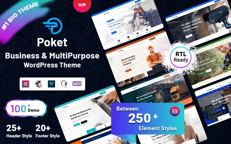 Poket Business And Multipurpose Responsive Wordpress Theme 1.0.2