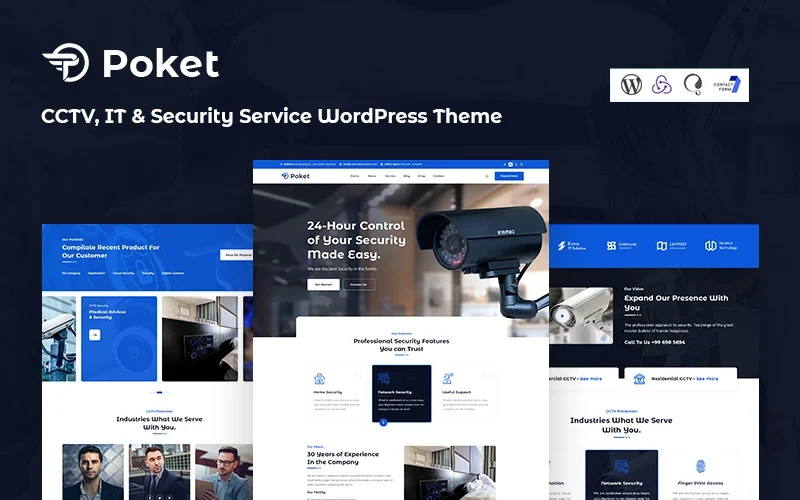 Poket Cctv, It And Security Service Responsive Wordpress Theme 1.0.0